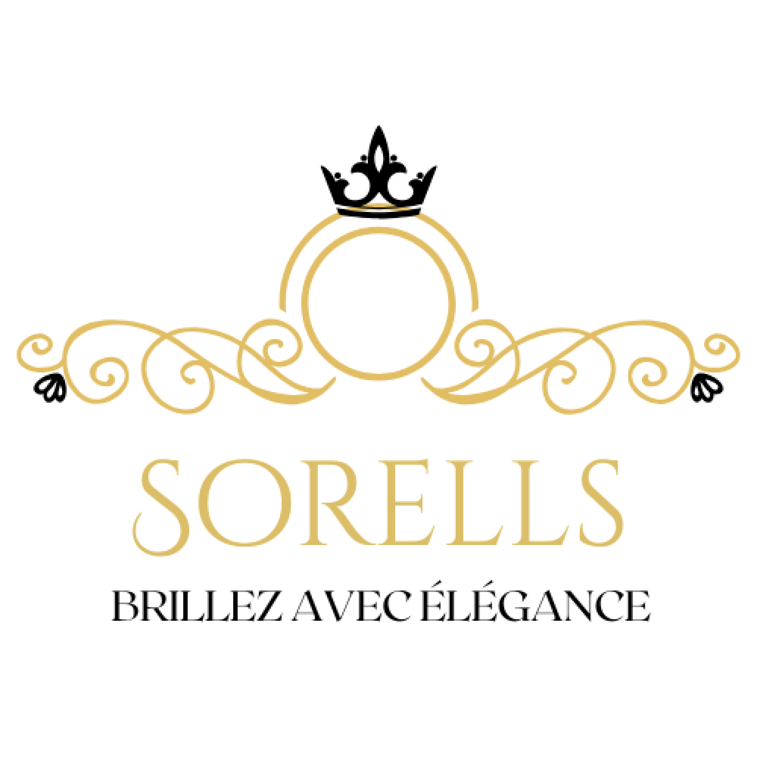 Gold And Black Retro Vector Frames On Background Logo Template